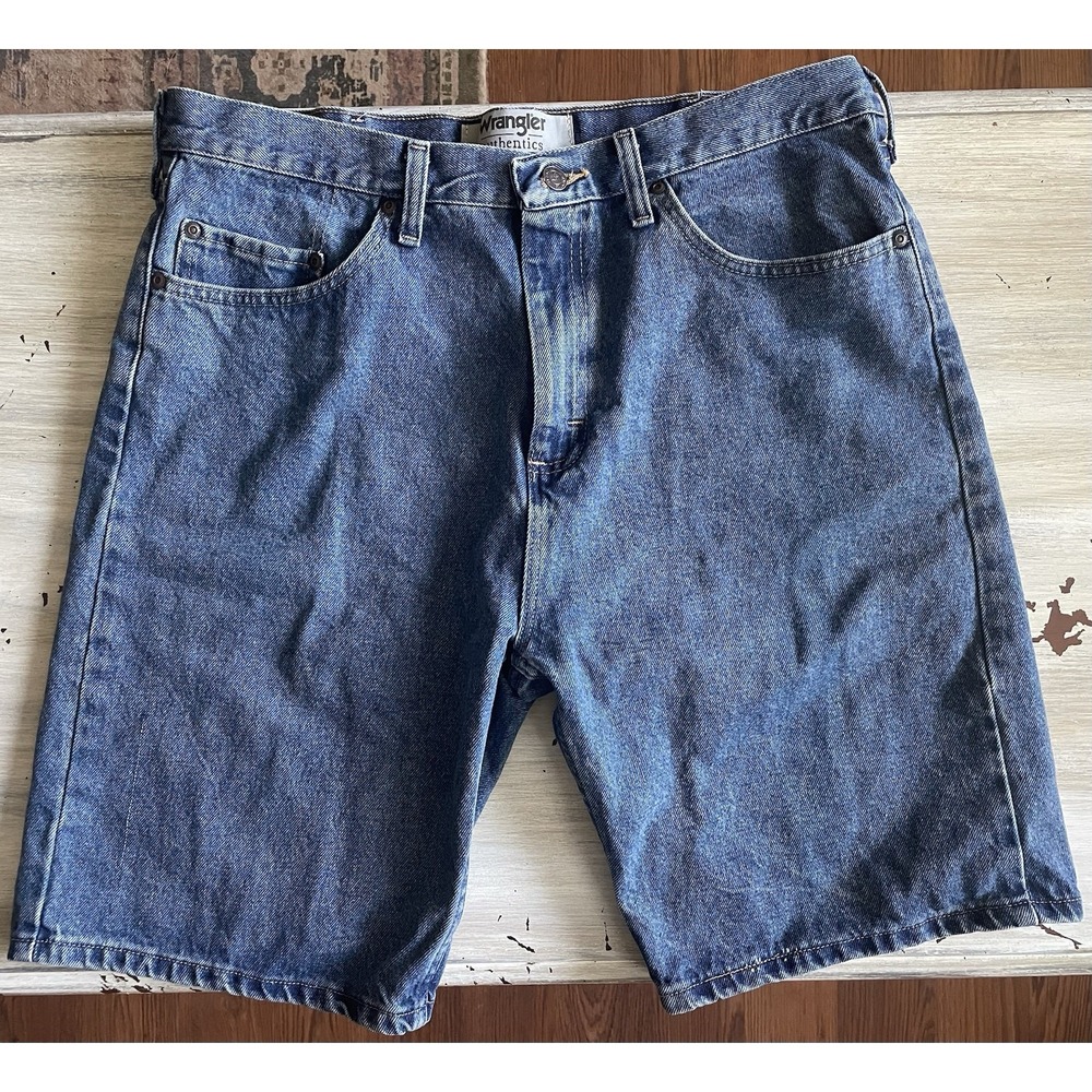 Wrangler Authentics Men's Denim Jean Shorts Size 34, Blue Jorts